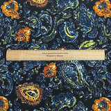 Pound A Metre 3 Metres, Printed Summer Dressmaking Viscose Fabric - 55" Wide (Col6, Rand2)