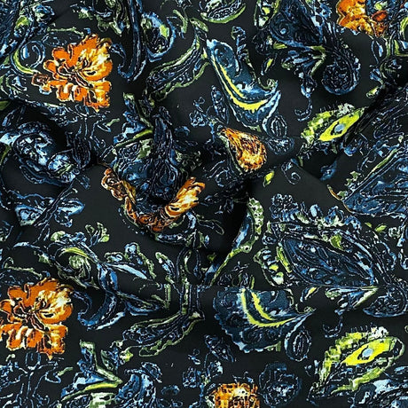 Pound A Metre 3 Metres, Printed Summer Dressmaking Viscose Fabric - 55" Wide (Col6, Rand2)