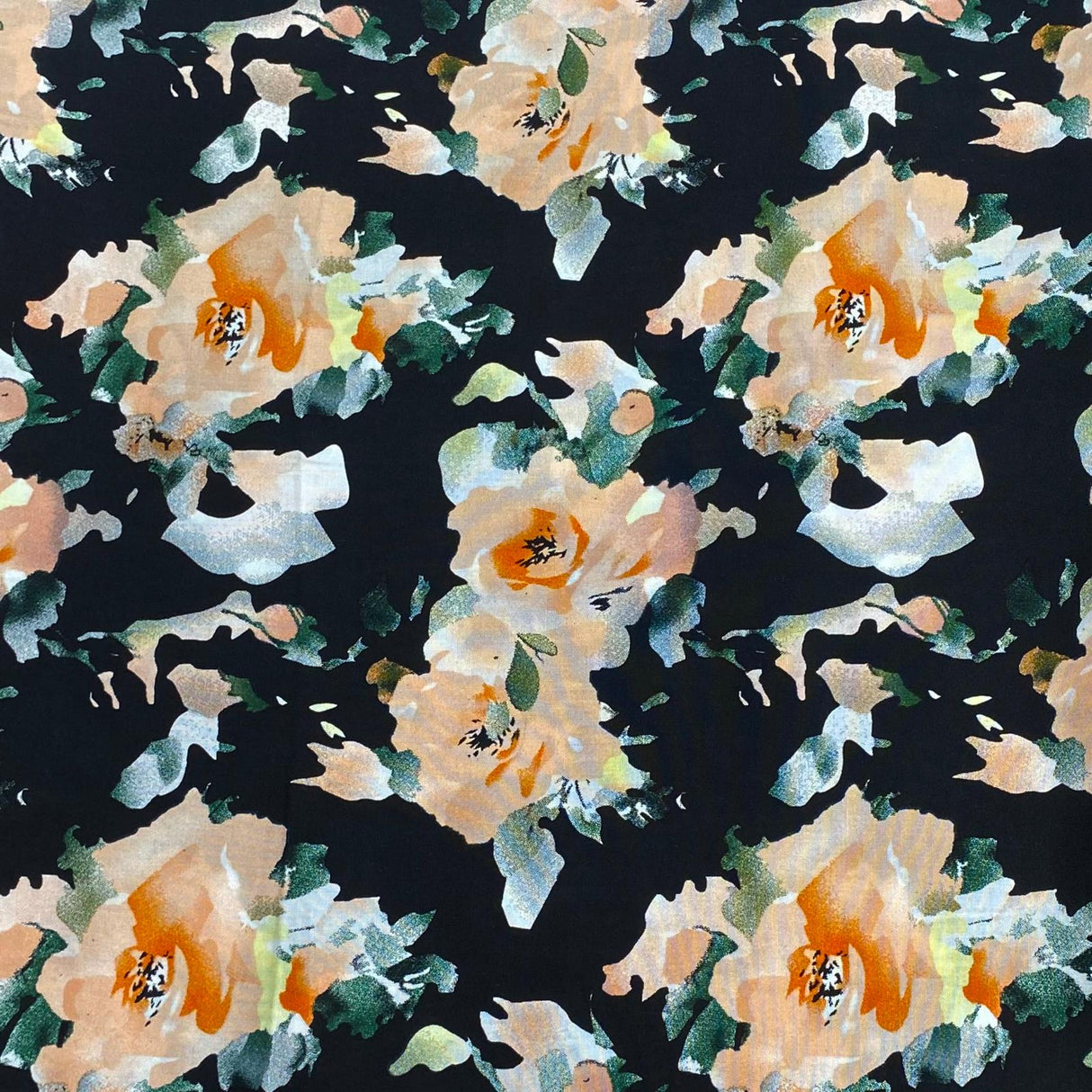 Pound A Metre 3 Metres, Printed Summer Dressmaking Viscose Fabric - 55" Wide (Col6, Rand3)