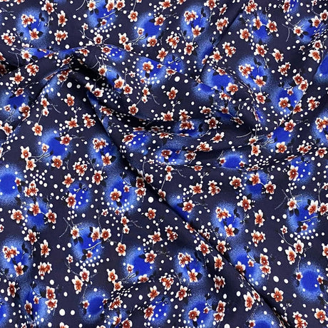 Pound A Metre 3 Metres, Printed Summer Dressmaking Viscose Fabric - 55" Wide (Galaxy)