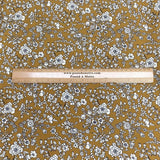 Pound A Metre 3 Metres, Printed Summer Dressmaking Viscose Fabric - 55" Wide (Golden)