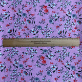 Pound A Metre 3 Metres, Printed Summer Dressmaking Viscose Fabric - 55" Wide (Lavender Bloom)