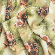 Pound A Metre 3 Metres, Printed Summer Dressmaking Viscose Fabric - 55" Wide (Pale Flower)