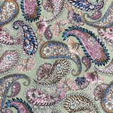 Pound A Metre 3 Metres, Printed Summer Dressmaking Viscose Fabric - 55" Wide (Pastel Paisley)