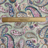 Pound A Metre 3 Metres, Printed Summer Dressmaking Viscose Fabric - 55" Wide (Pastel Paisley)