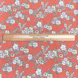 Pound A Metre 3 Metres, Printed Summer Dressmaking Viscose Fabric - 55" Wide (Peach)