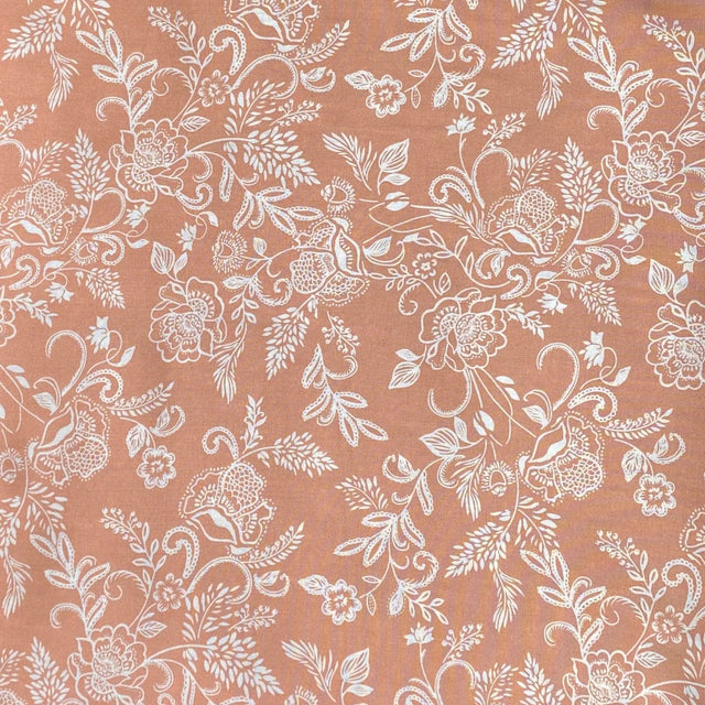 Pound A Metre 3 Metres, Printed Summer Dressmaking Viscose Fabric - 55" Wide (Peach)