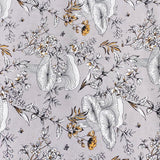 Pound A Metre 3 Metres, Printed Summer Dressmaking Viscose Fabric - 55" Wide (Silver)