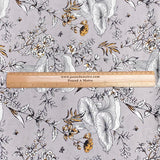 Pound A Metre 3 Metres, Printed Summer Dressmaking Viscose Fabric - 55" Wide (Silver)