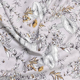 Pound A Metre 3 Metres, Printed Summer Dressmaking Viscose Fabric - 55" Wide (Silver)