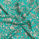 Pound A Metre 3 Metres, Printed Summer Dressmaking Viscose Fabric - 55" Wide (Turquoise)