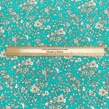 Pound A Metre 3 Metres, Printed Summer Dressmaking Viscose Fabric - 55" Wide (Turquoise)