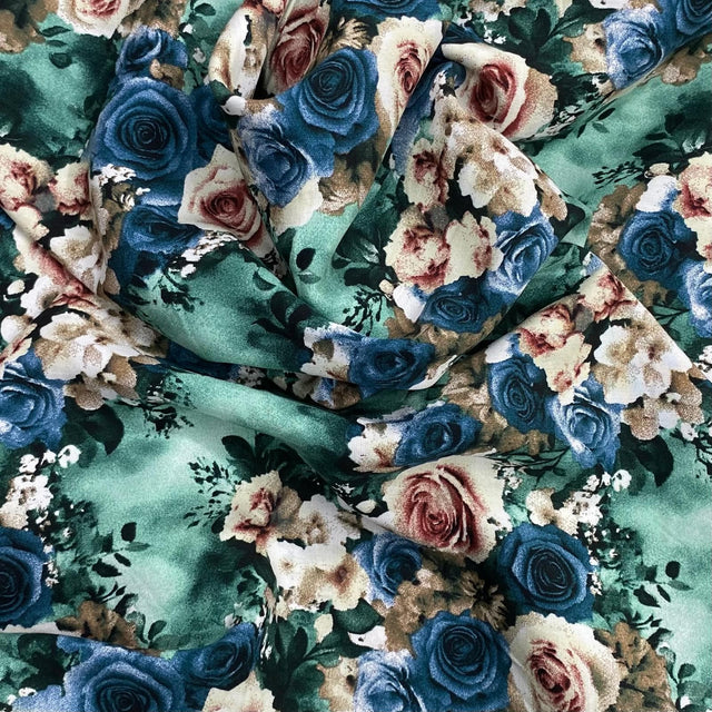 Pound A Metre 3 Metres, Printed Summer Dressmaking Viscose Fabric - 55" Wide (Viscose 53)