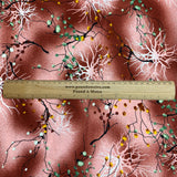 Pound A Metre 3 Metres, Printed Summer Dressmaking Viscose Fabric - 55" Wide (Whispering Willow)
