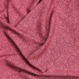 Pound A Metre 3 Metres, Printed Summer Dressmaking Viscose Fabric - 55" Wide (Wine)