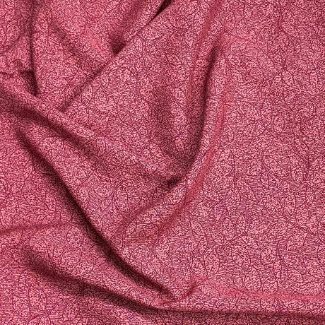 Pound A Metre 3 Metres, Printed Summer Dressmaking Viscose Fabric - 55" Wide (Wine)