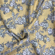 Pound A Metre 3 Metres, Printed Summer Dressmaking Viscose Fabric - 55" Wide (Yellow Floral)