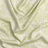 Pound A Metre 3 Metres, Printed Summer Dressmaking Viscose Fabric - 55" Wide (Yellow & White)