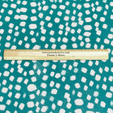 Pound A Metre 3 Metres, Printed Sweatshirt Jersey 55” Wide (Green Dots)