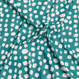 Pound A Metre 3 Metres, Printed Sweatshirt Jersey 55” Wide (Green Dots)