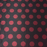 Pound A Metre 3 Metres, Printed Sweatshirt Jersey 55” Wide (Maroon Polka) (S1J)