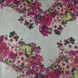 Pound A Metre 3 Metres, Printed Sweatshirt Jersey 55” Wide (Olive Flower) (S1J)