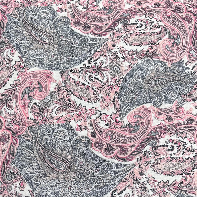 Pound A Metre 3 Metres, Printed Sweatshirt Jersey 55” Wide (Paisley)