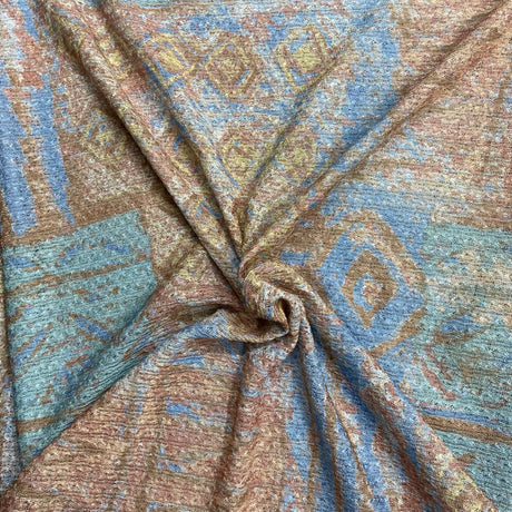 Pound A Metre 3 Metres 3 Metres Quality Printed Benjamin Knit Jersey - 55" Wide  (Brown)