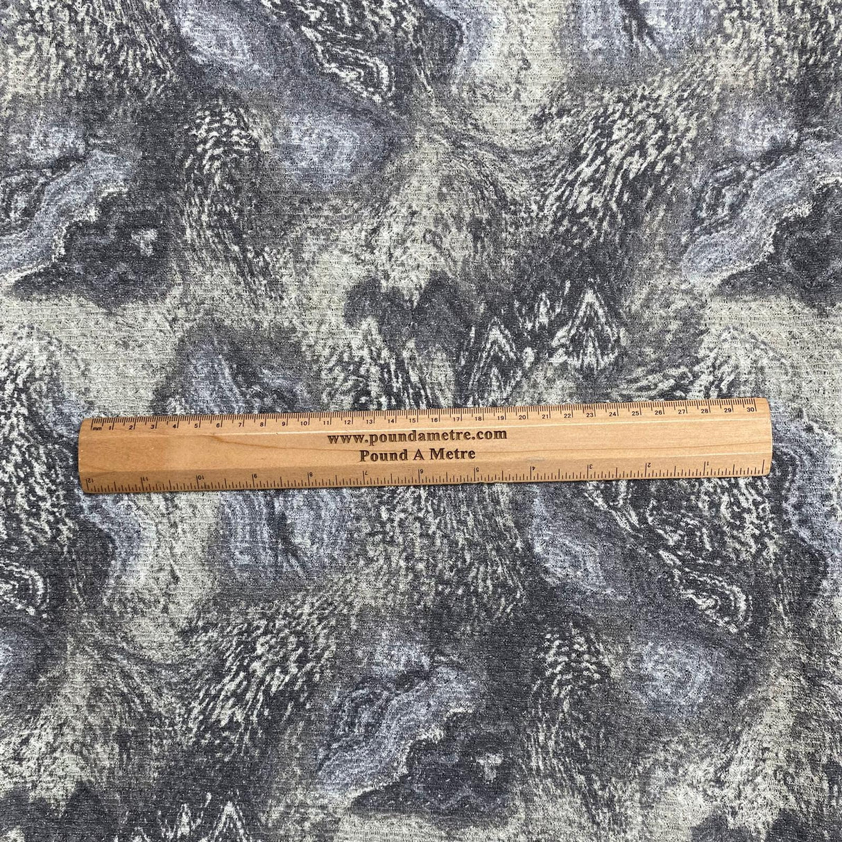 Pound A Metre 3 Metres 3 Metres Quality Printed Benjamin Knit Jersey - 55" Wide  (Grey)