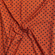 Pound A Metre 3 Metres 3 Metres Quality Printed Benjamin Knit Jersey - 55" Wide  (Orange & Black)