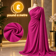 Pound A Metre 3 Metres, Seasonal Soft Crepe - 45" Wide (Cerise)