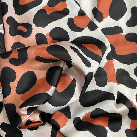 Pound A Metre 3 Metres Silky-Smooth Italian Printed Satin- 45" Wide (Cheetah)