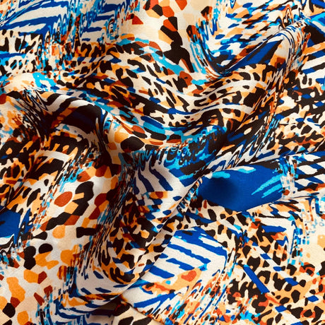 Pound A Metre 3 Metres Silky-Smooth Italian Printed Satin- 45" Wide (Design)