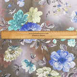 Pound A Metre 3 Metres Silky-Smooth Italian Printed Satin- 45" Wide (Flower Pot)
