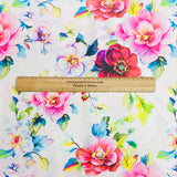 Pound A Metre 3 Metres Silky-Smooth Italian Printed Satin- 45" Wide (Summer Fruit)
