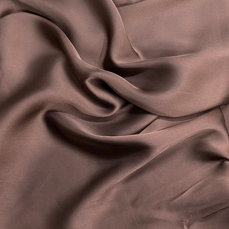 Pound A Metre 3 Metres Silky-Smooth Polyester Satin- 45" Wide (Brown) (EOL)