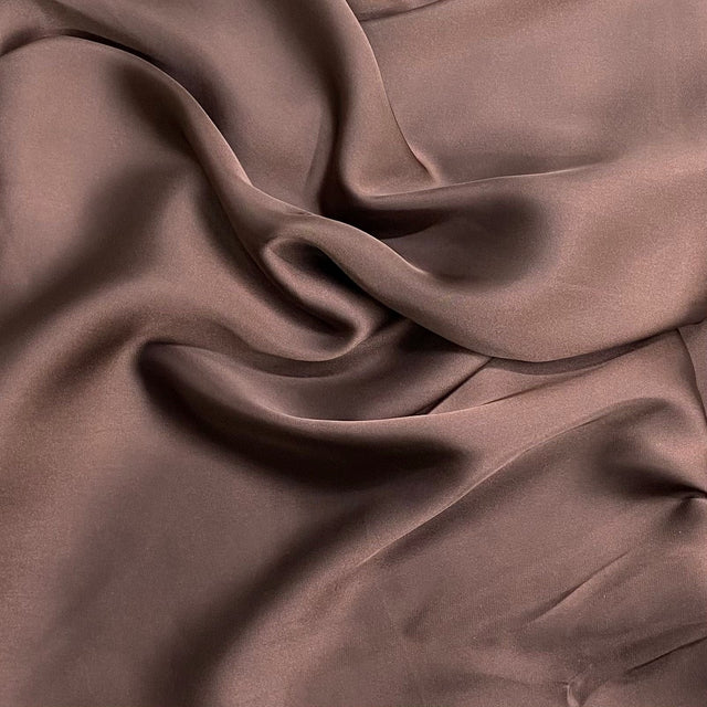 Pound A Metre 3 Metres Silky-Smooth Polyester Satin- 45" Wide (Brown) (EOL)