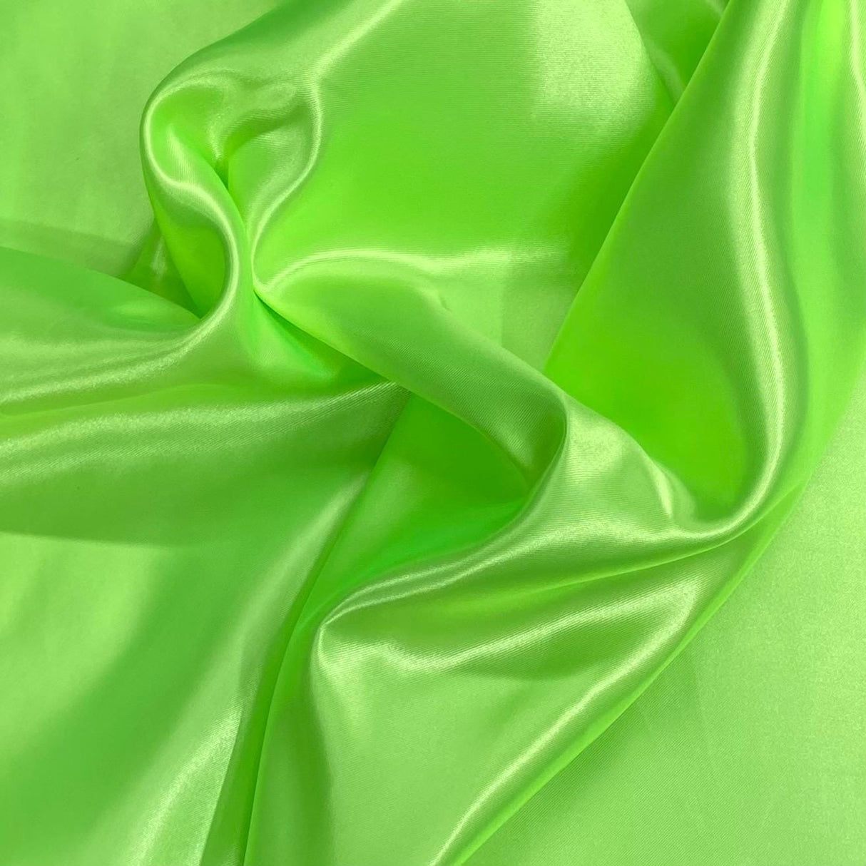 Pound A Metre 3 Metres Silky-Smooth Polyester Satin- 45" Wide (Lime)