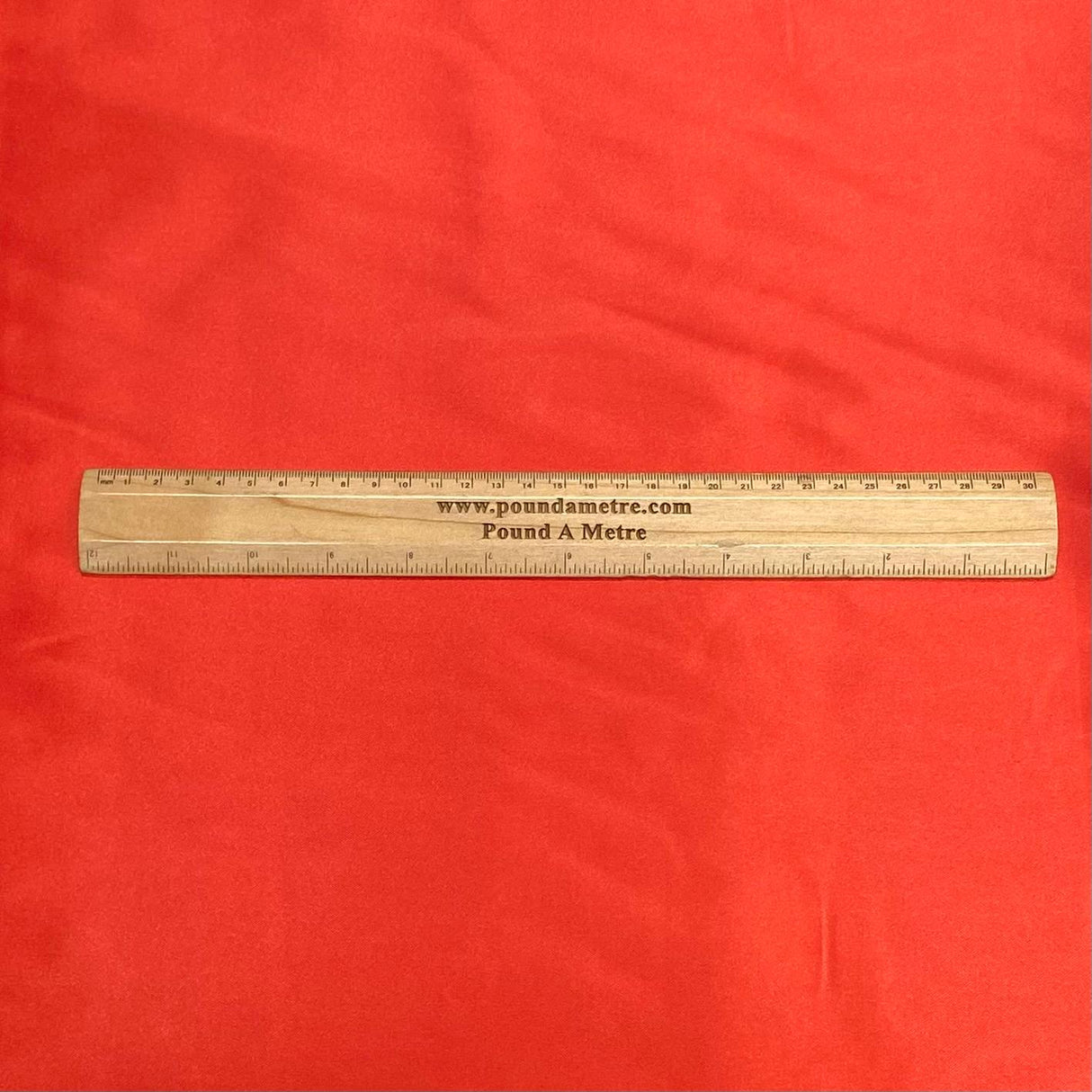 Pound A Metre 3 Metres Silky-Smooth Polyester Satin- 45" Wide (Red)