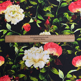 Pound A Metre 3 Metres Silky-Smooth Printed Satin- 45" Wide (Black Pot)