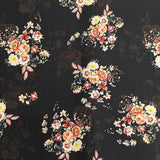 Pound A Metre 3 Metres Silky-Smooth Printed Satin- 45" Wide (Black)