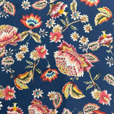 Pound A Metre 3 Metres Silky-Smooth Printed Satin- 45" Wide (Navy)