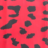 Pound A Metre 3 Metres Silky-Smooth Printed Satin- 45" Wide (Red & Black)