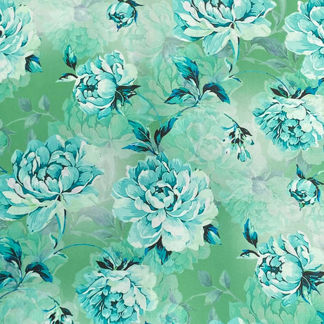 Pound A Metre 3 Metres Silky-Smooth Printed Satin- 45" Wide (River Flow)