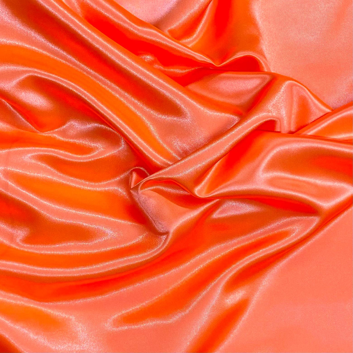 Pound A Metre 3 Metres Silky-Smooth Satin- 45" Wide (Orange)