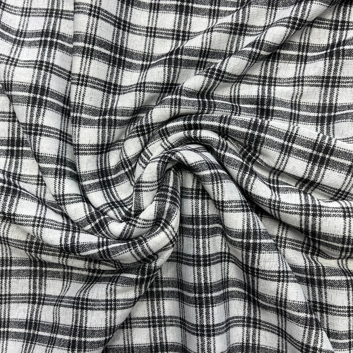 Pound A Metre 3 Metres Soft Crepe Jersey   55" Wide (Check)