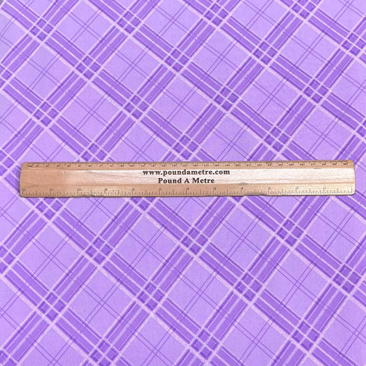 Pound A Metre 3 Metres Soft Crepe Jersey   55" Wide (Lilac Square)