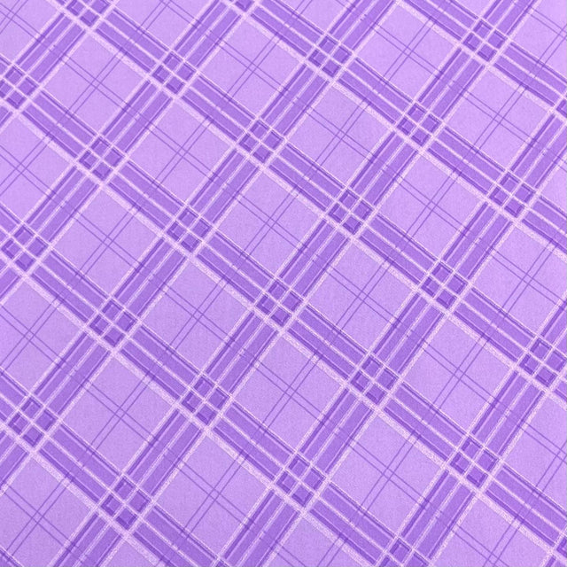 Pound A Metre 3 Metres Soft Crepe Jersey   55" Wide (Lilac Square)