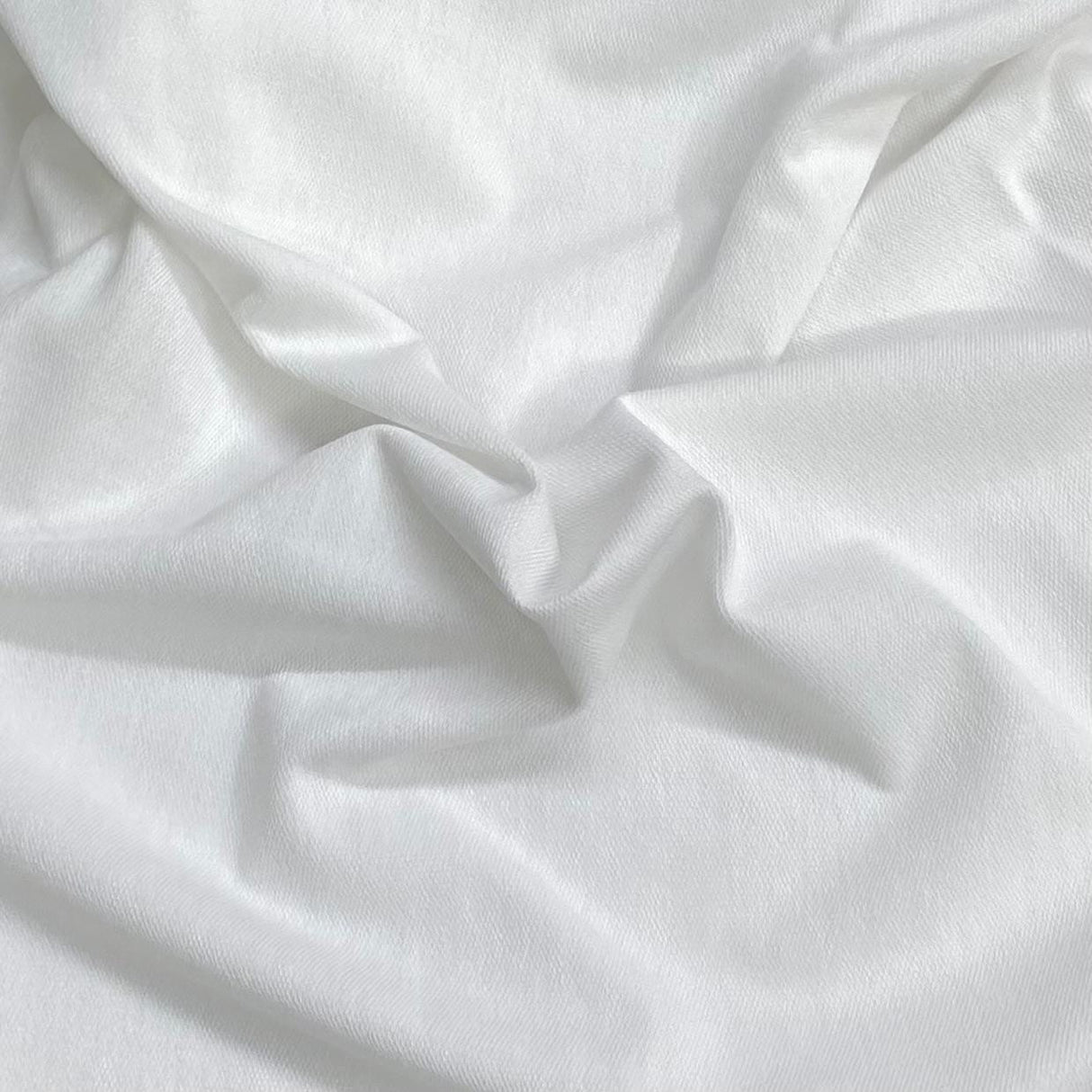 Pound A Metre 3 Metres 3 Metres Soft Crepe Jersey   55" Wide (White) (EOL)