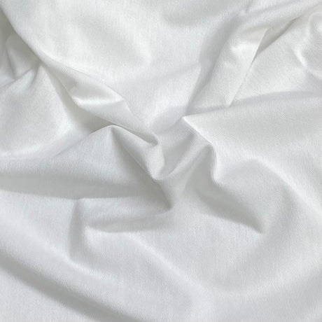 Pound A Metre 3 Metres 3 Metres Soft Crepe Jersey   55" Wide (White) (EOL)